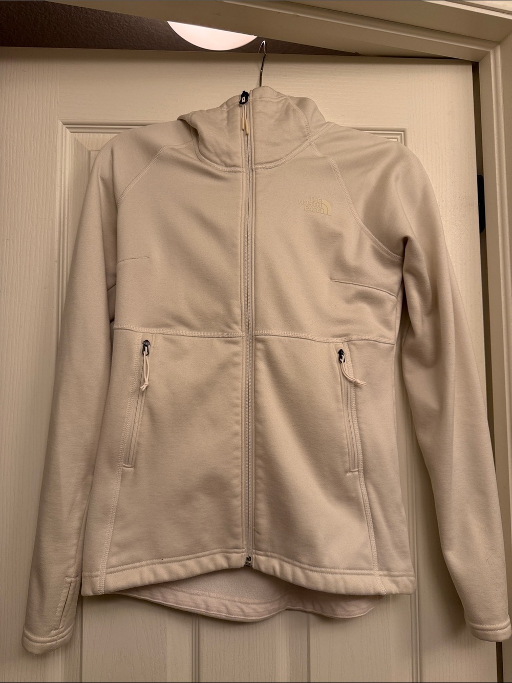 The North Face Women's Cream Full-Zip Hooded Jacket